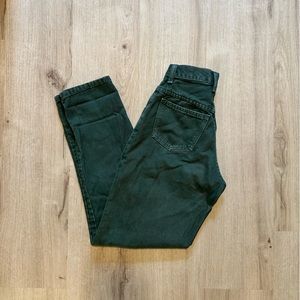 Forest Green Mom Jeans